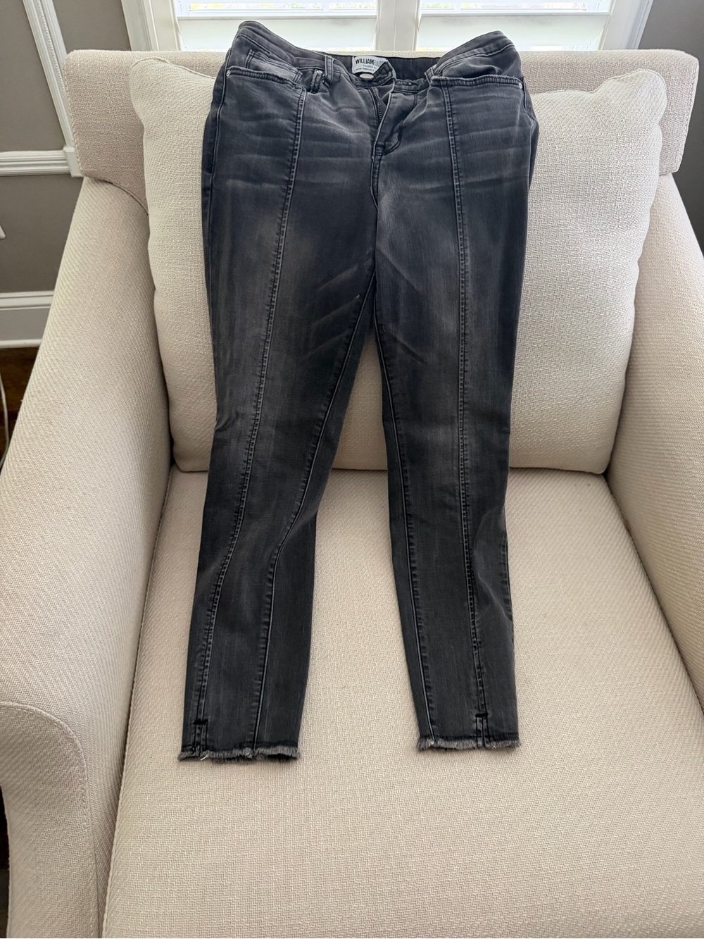 Wit & Wisdom Washed Black High-Rise Skinny Jeans